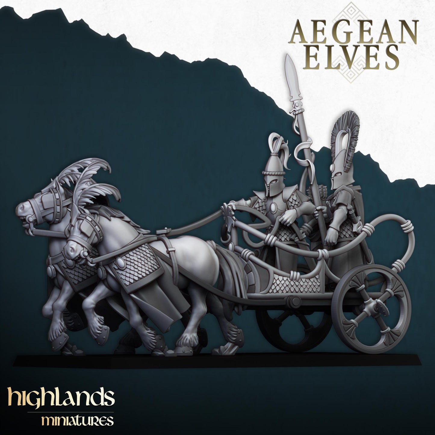 Highland Miniatures Aegean Elves Chariot