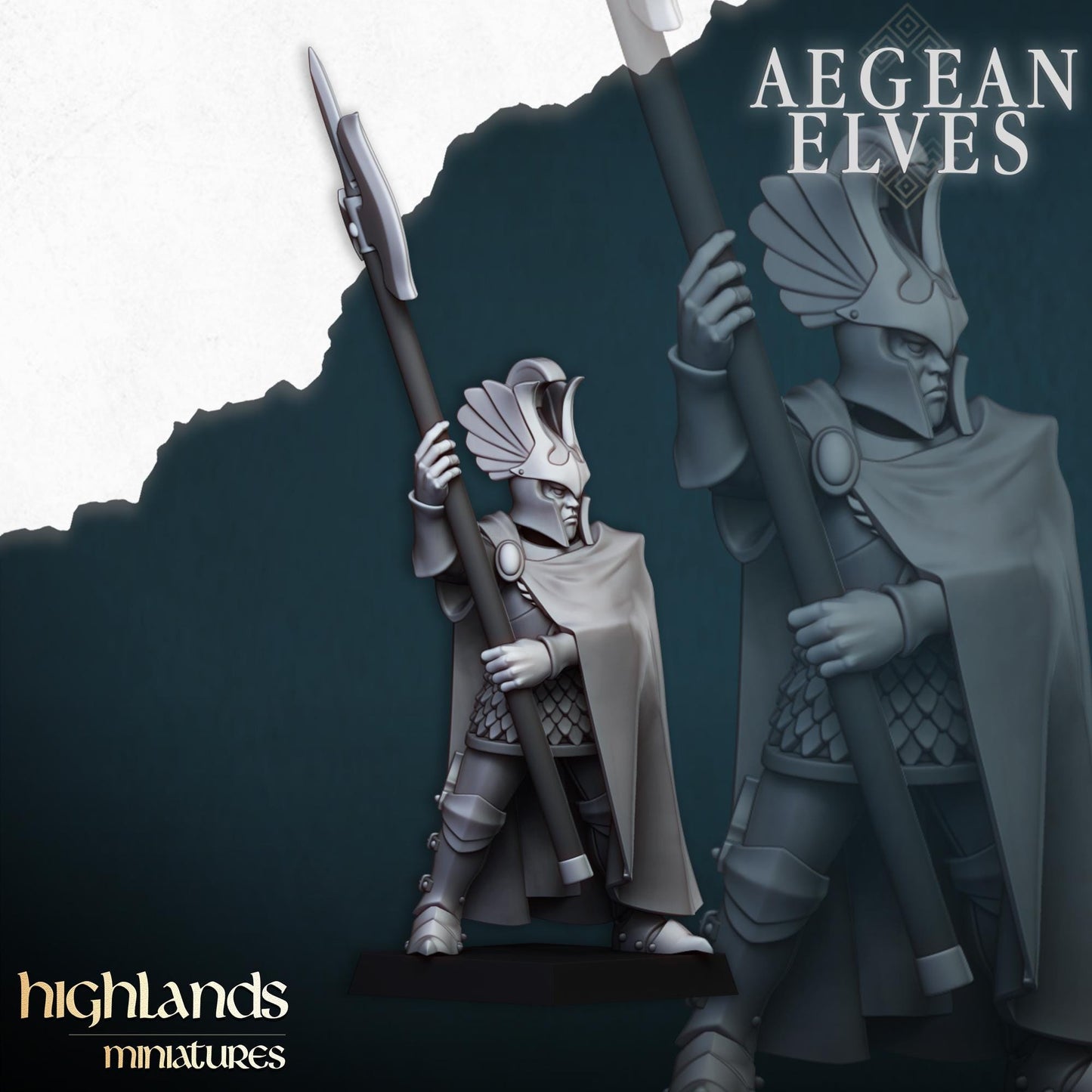Highland Miniatures Aegean Elves Mycenaean Guard