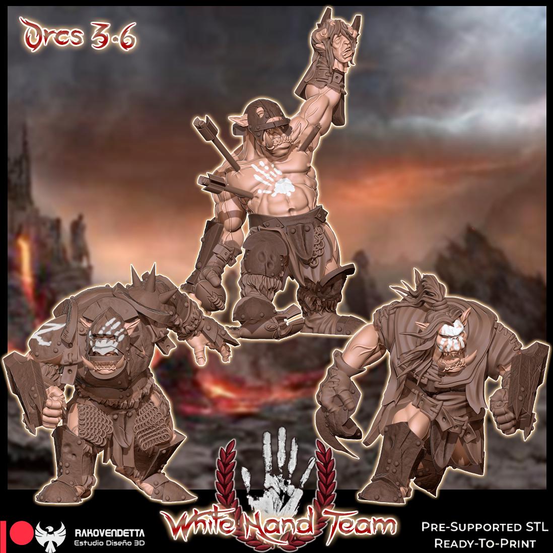 Rakovendetta Fantasy Football Black Orc Team - The White Hand