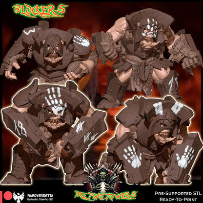 Rakovendetta Fantasy Football Orc Team - The White Hand