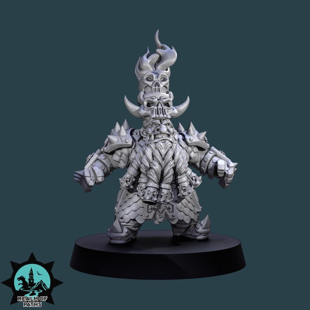 Realm of Paths Fantasy Football Doom Dwarf Team - The Fire Mechanics