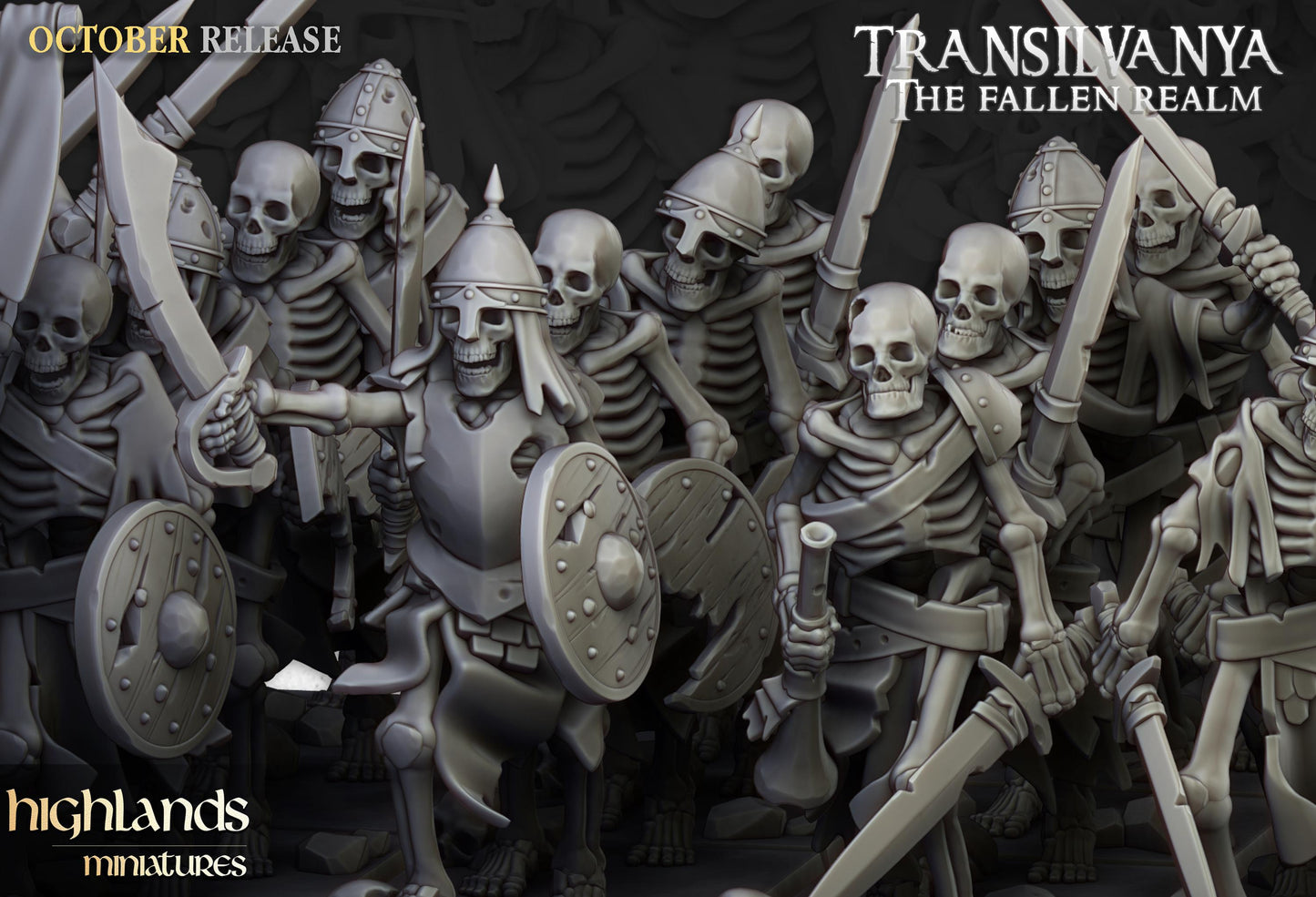 Highland Miniatures Skeleton Warriors With Swords