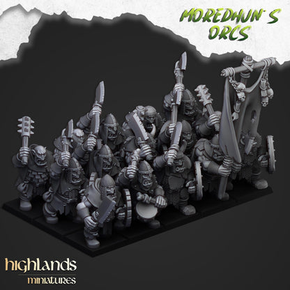 Highland Miniatures Orcs with Handweapons