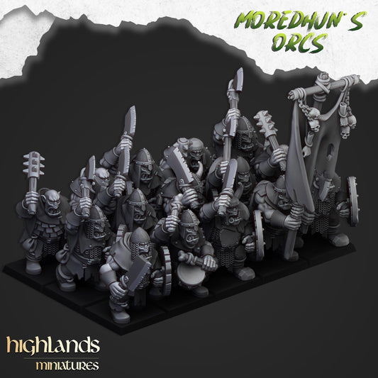 Highland Miniatures Orcs with Handweapons