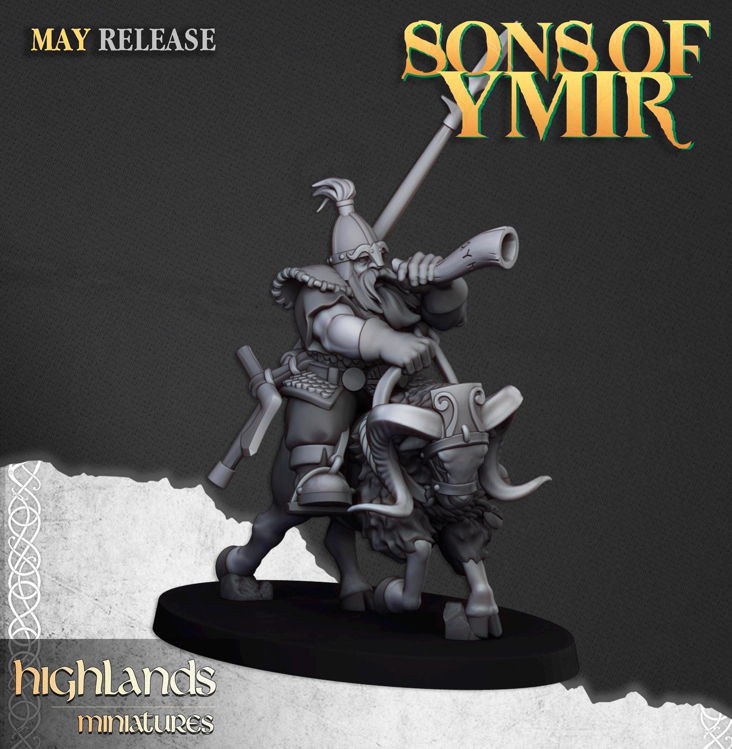 Highland Miniatures Mounted Dwarf Light Cavalry