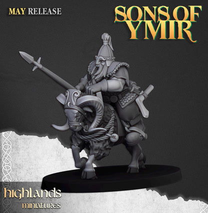 Highland Miniatures Mounted Dwarf Light Cavalry