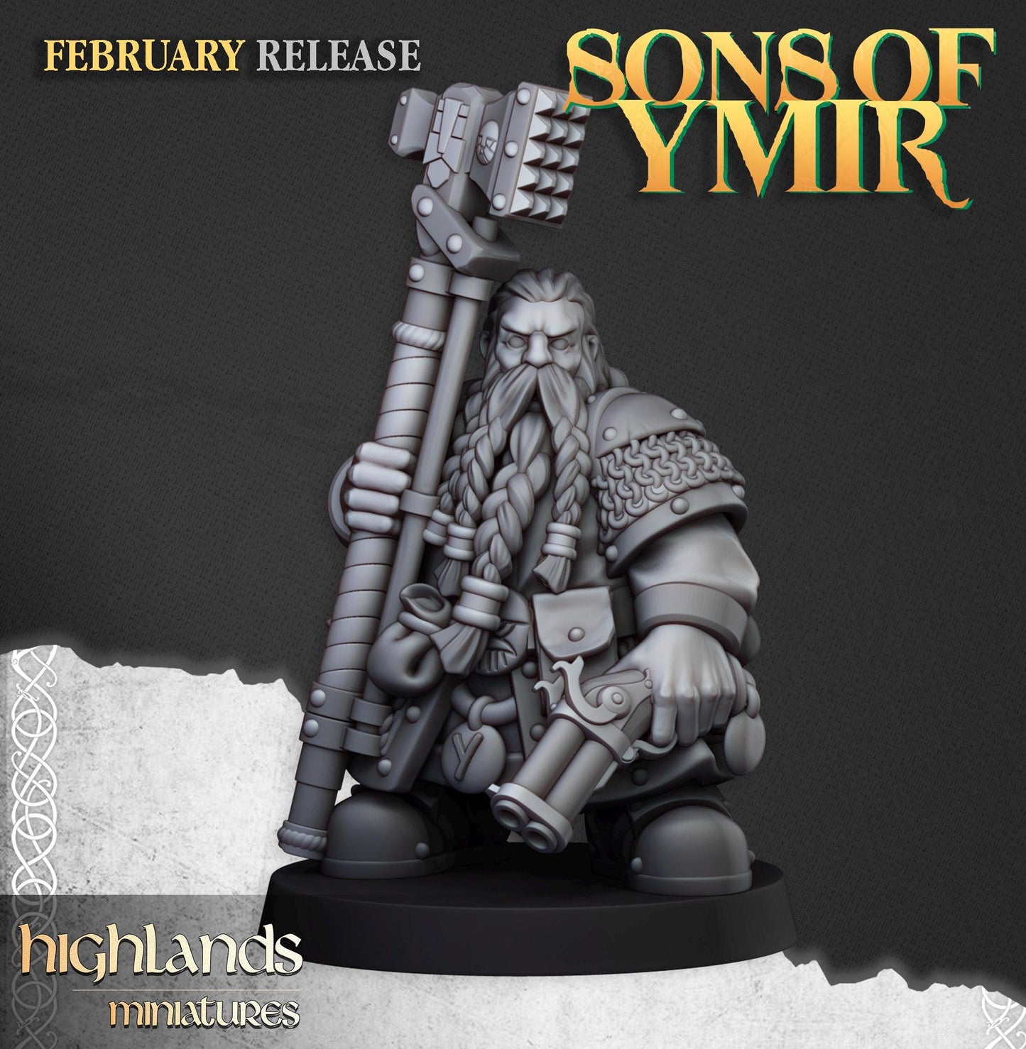 Highland Miniatures Dwarf Engineer