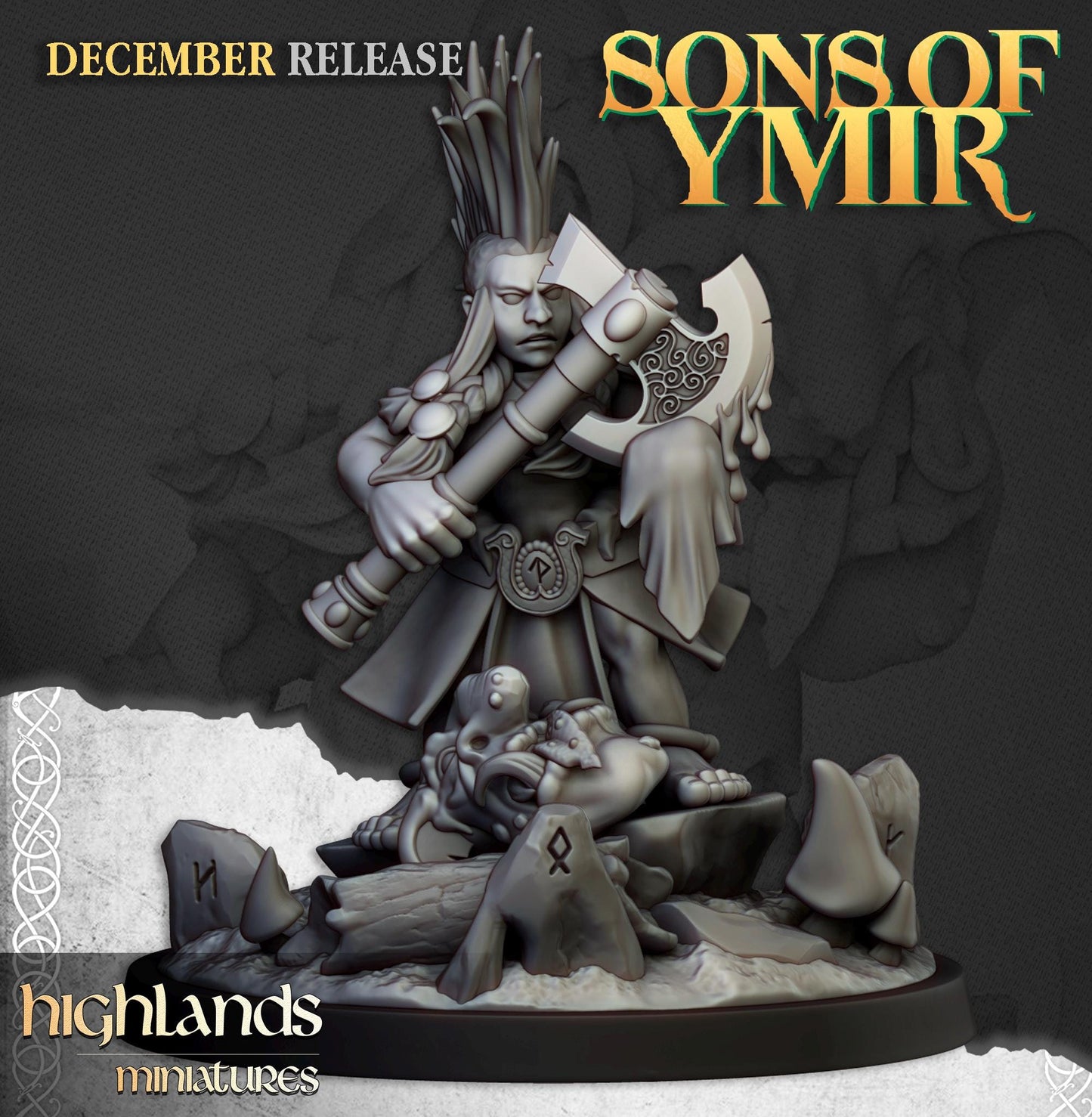 Highland Miniatures Dwarf Trollseeker