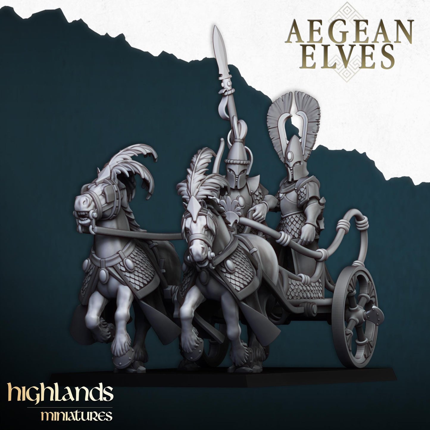 Highland Miniatures Aegean Elves Chariot
