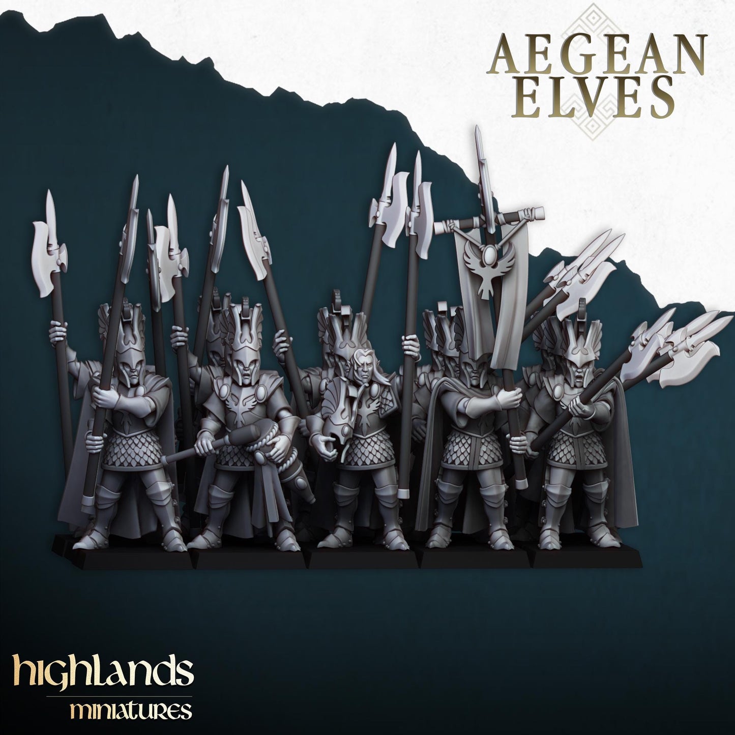 Highland Miniatures Aegean Elves Mycenaean Guard
