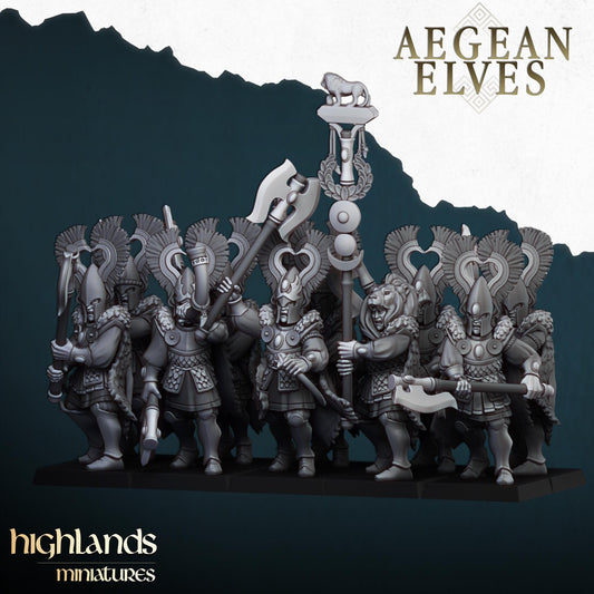 Highland Miniatures Aegean Elves Nemean Lions