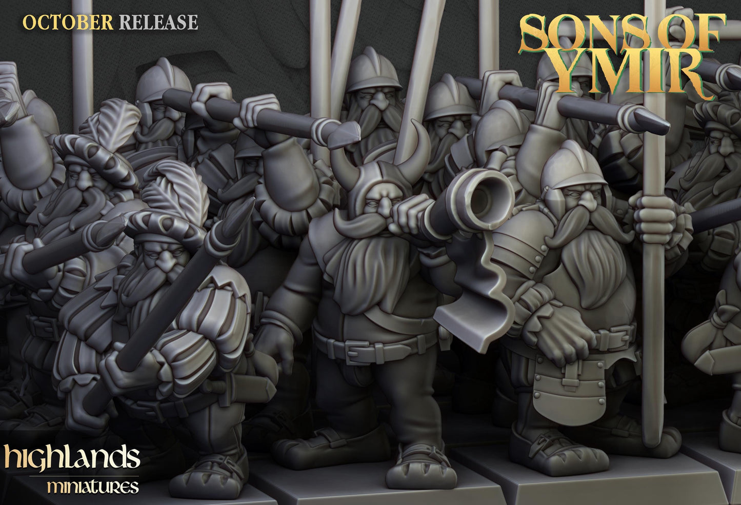 Highland Miniatures Dwarf Pikemen