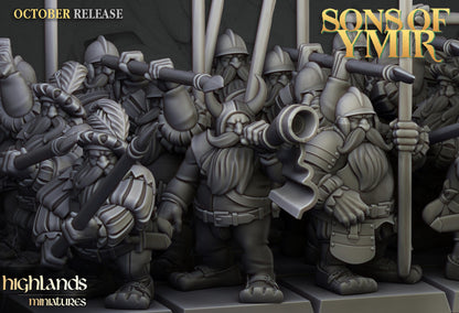 Highland Miniatures Dwarf Pikemen