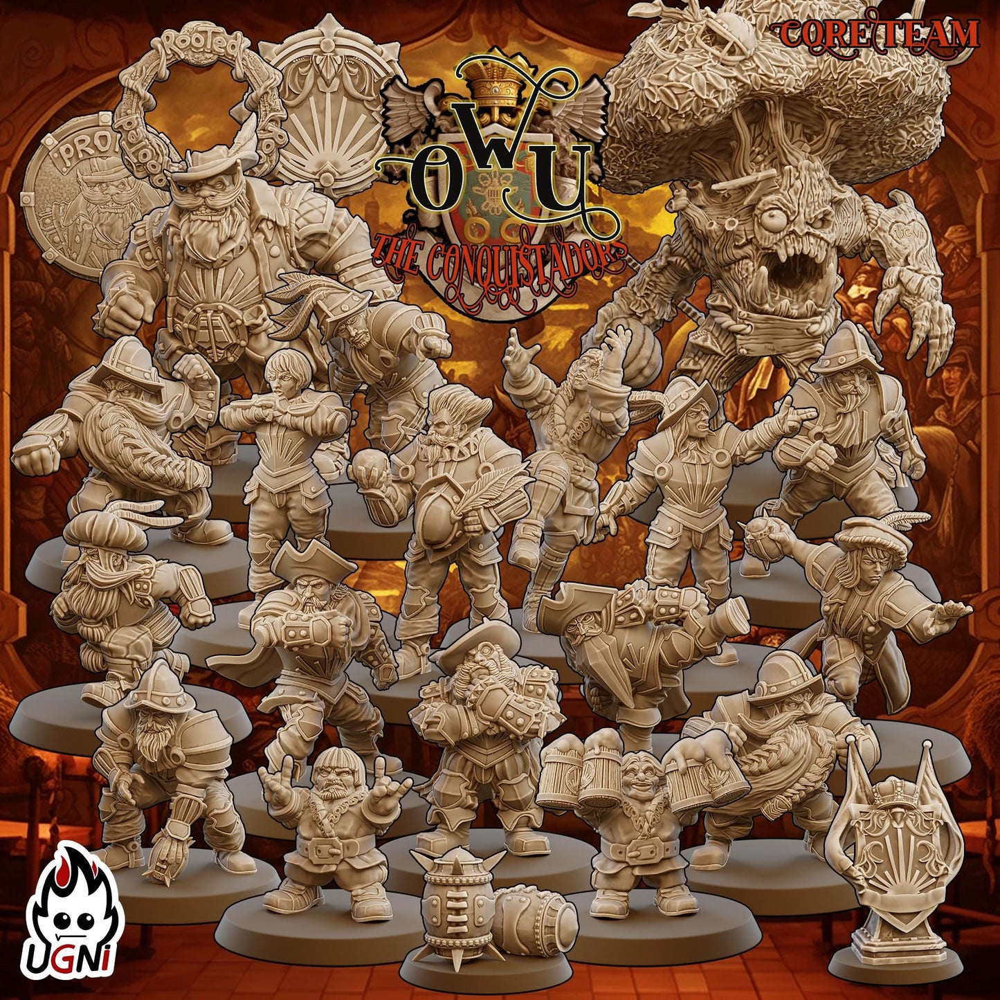 UGNI Conquistador Human + Old World Union Combo Fantasy Football Team