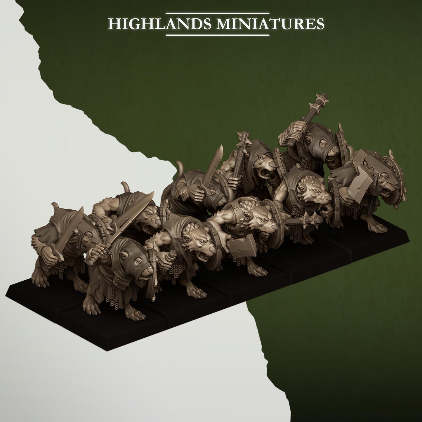 Highlands Miniatures Sewer Rats with Spears/Hand weapons