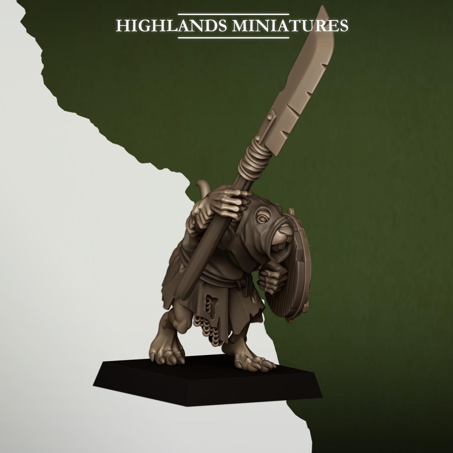 Highlands Miniatures Sewer Rats with Spears/Hand weapons