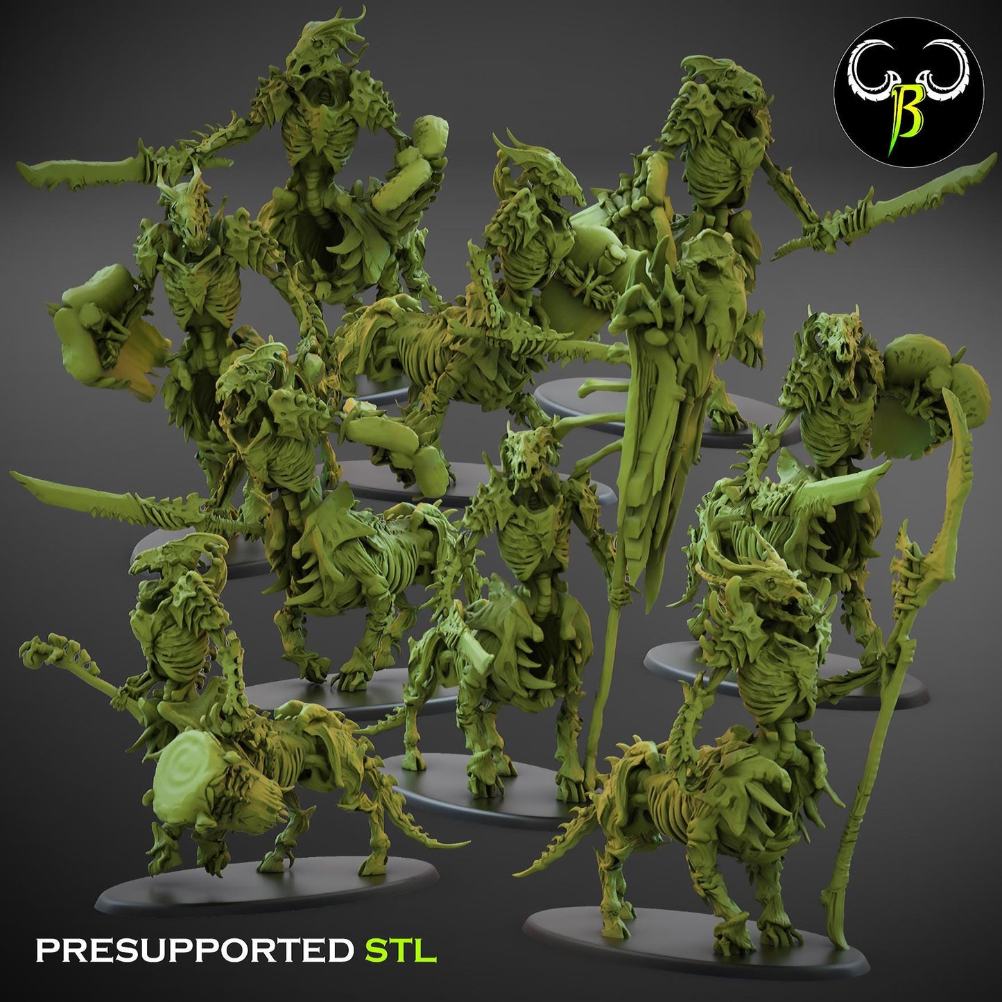 ClayBeastCreation - Bone Riders Marrow Knights