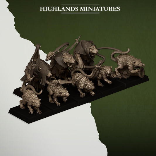 Highland Miniatures Rats With Masters