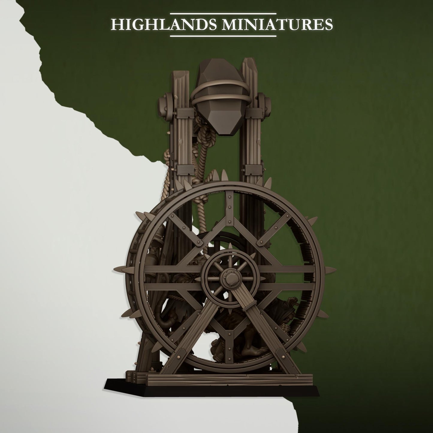 Highlands Miniatures Seuchenmönch mit Seuchenkerze