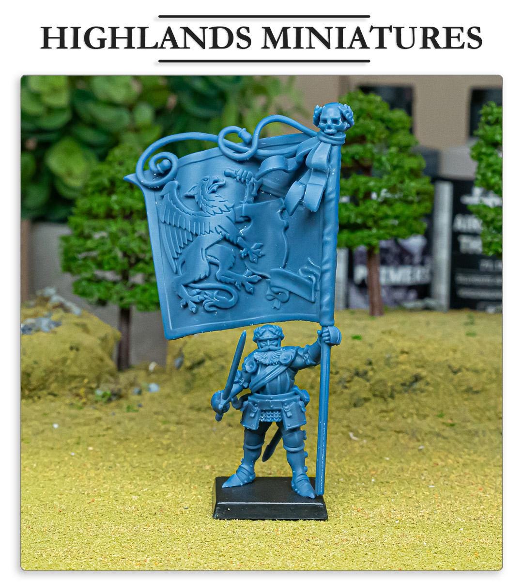 Highland Miniatures Sunland Battle Standard Bearer