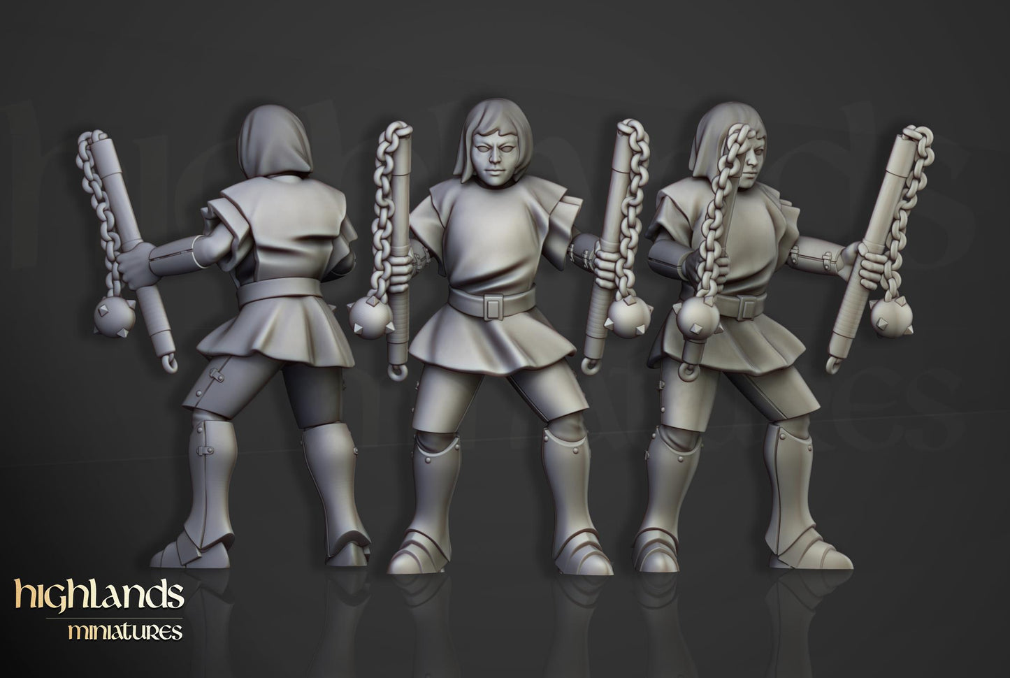 Highland Miniatures Young Sisters