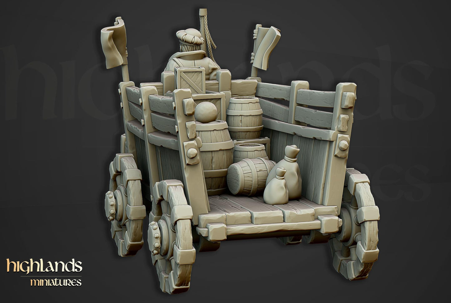 Highland Miniatures Gold Wagon