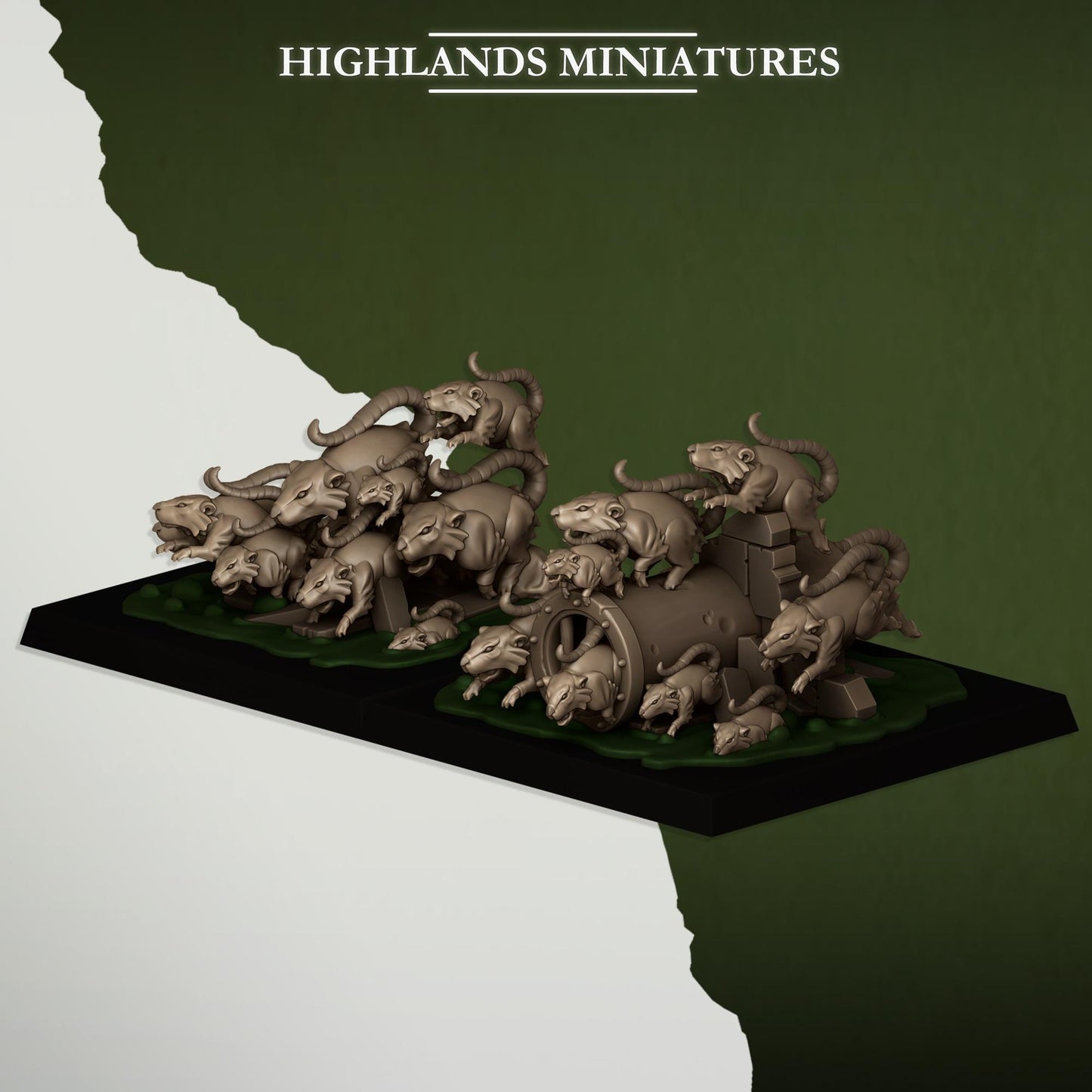 Highlands Miniatures Vermin Rat Swarm