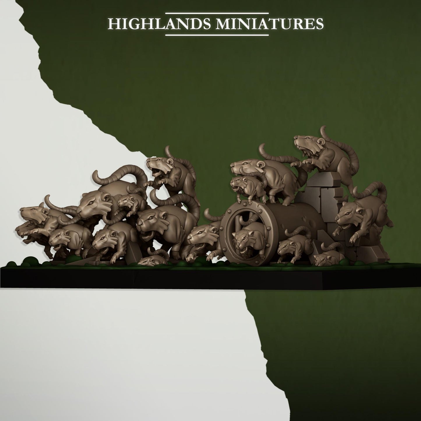 Highlands Miniatures Vermin Rat Swarm