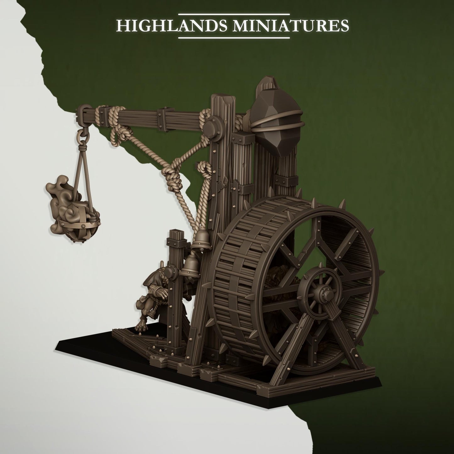 Highlands Miniatures Seuchenmönch mit Seuchenkerze