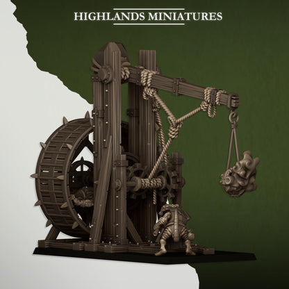 Highlands Miniatures Seuchenmönch mit Seuchenkerze
