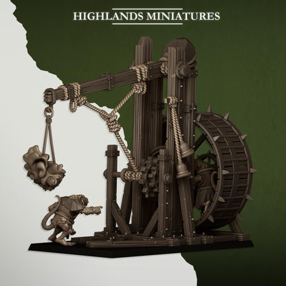 Highlands Miniatures Seuchenmönch mit Seuchenkerze
