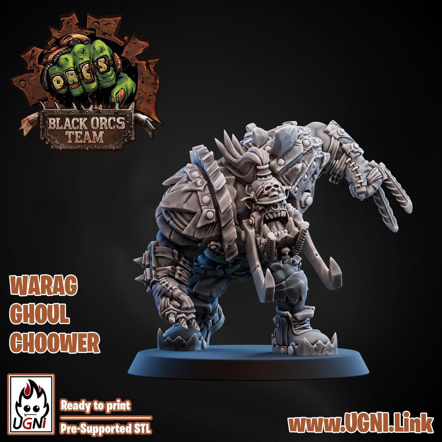 UGNI Fantasy Football Orc Star Player Blitzer