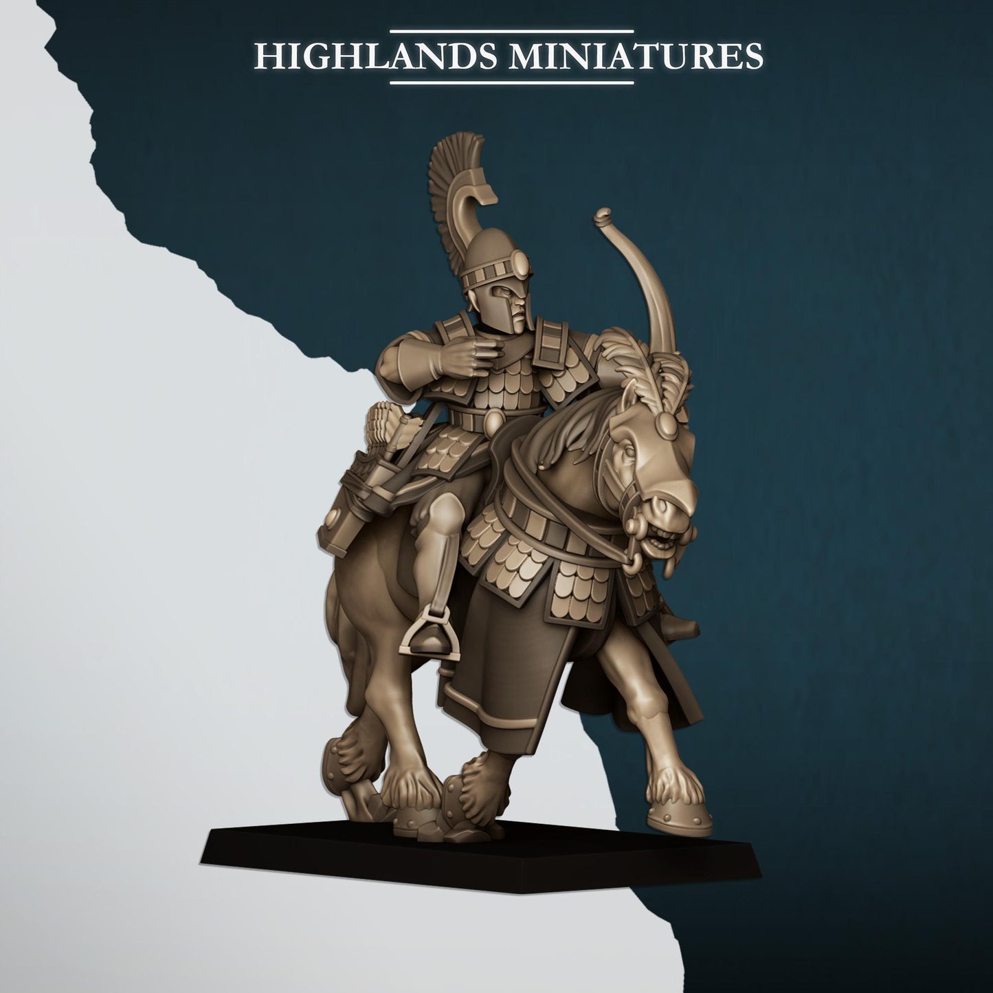 Highland Miniatures Aegean Elves Mounted Archers - Sea Hippeis