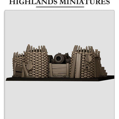 Highland Miniatures Artillery Barricade