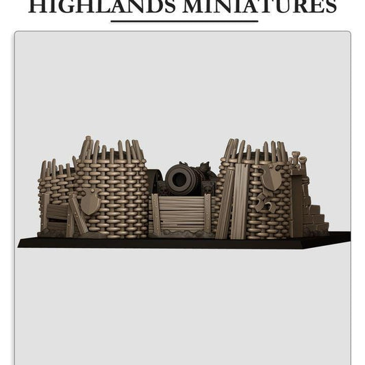 Highland Miniatures Artillery Barricade