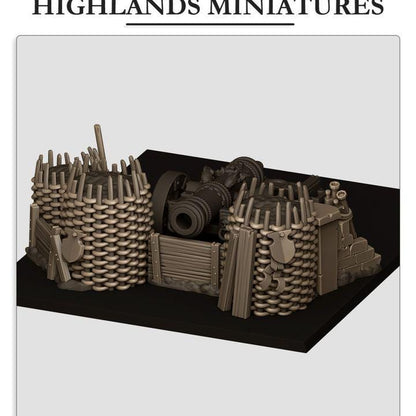 Highland Miniatures Artillery Barricade
