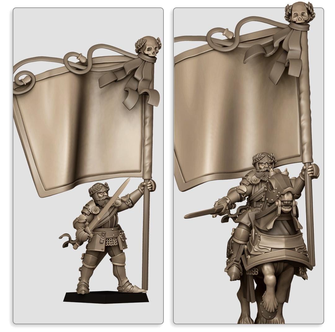 Highland Miniatures Sunland Battle Standard Bearer
