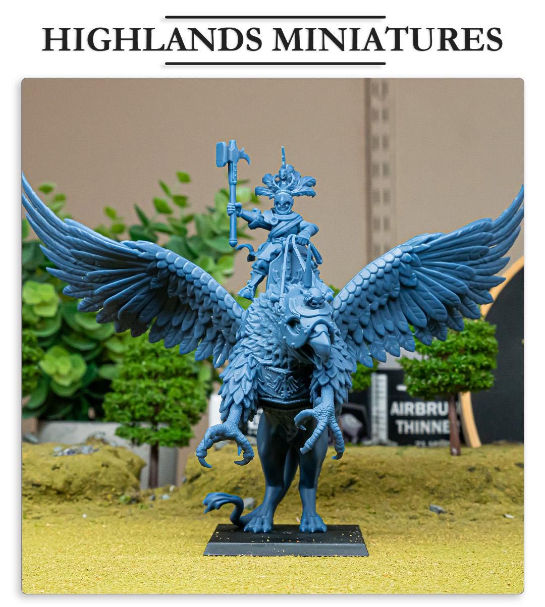 Highland Miniatures Sunland Emperor on War Griffon