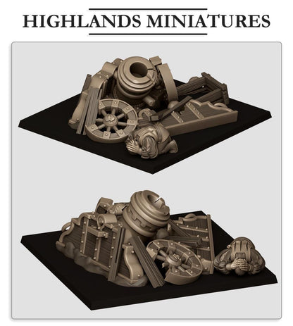 Highland Miniatures Exploded Mortar