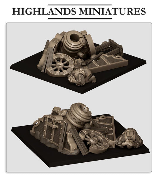 Highland Miniatures Exploded Mortar