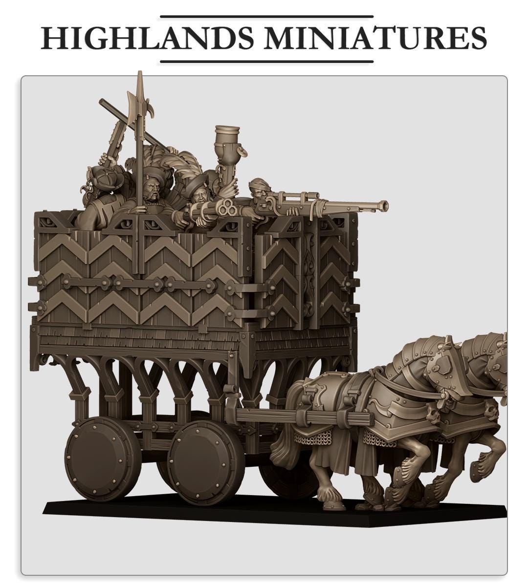 Highland Miniatures Sunland Armored Wagon