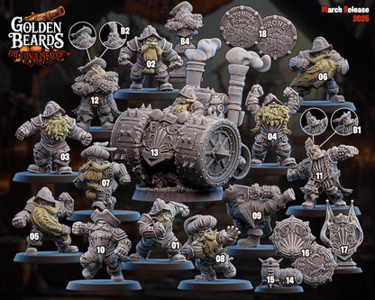 UGNI Dwarf Fantasy Football Team - "The Golden Beards"