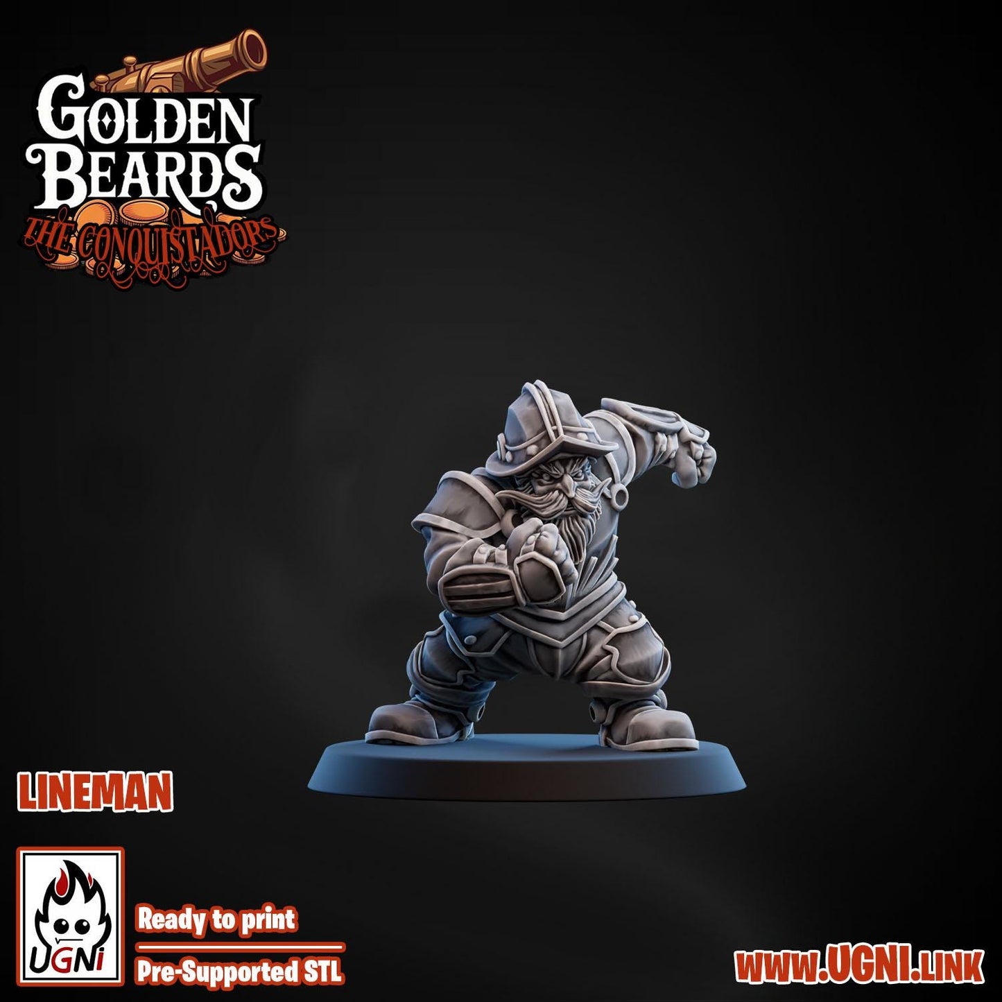 UGNI Dwarf Fantasy Football Team - "The Golden Beards"