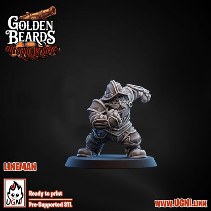 UGNI Dwarf Fantasy Football Team - "The Golden Beards"