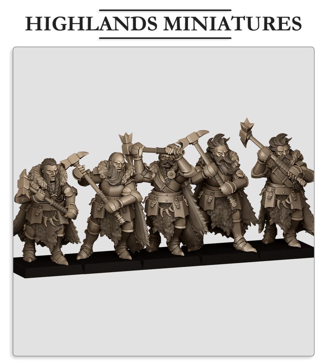 Highland Miniatures Mergenheim Knights on Foot