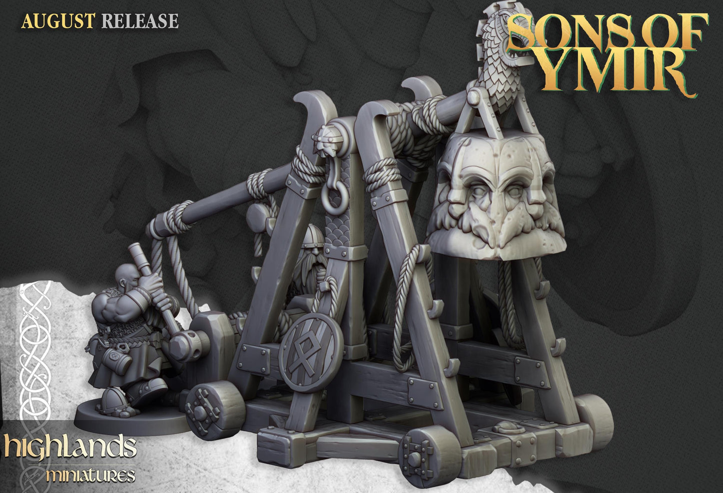 Highlands Miniatures Dwarf Catapult