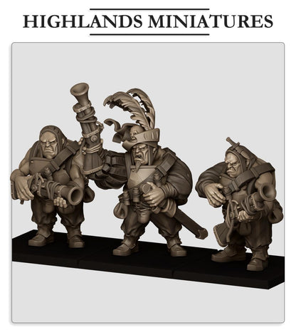 Highland Miniatures Sunland Ogres with Blunderbusses