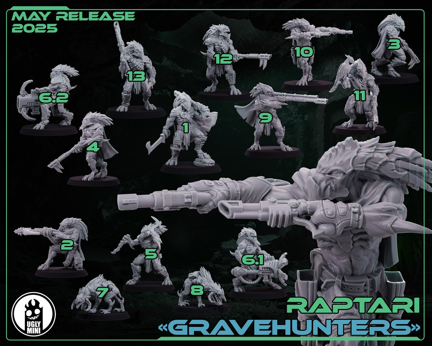 UGLY Miniatures Raptari Gravehunters