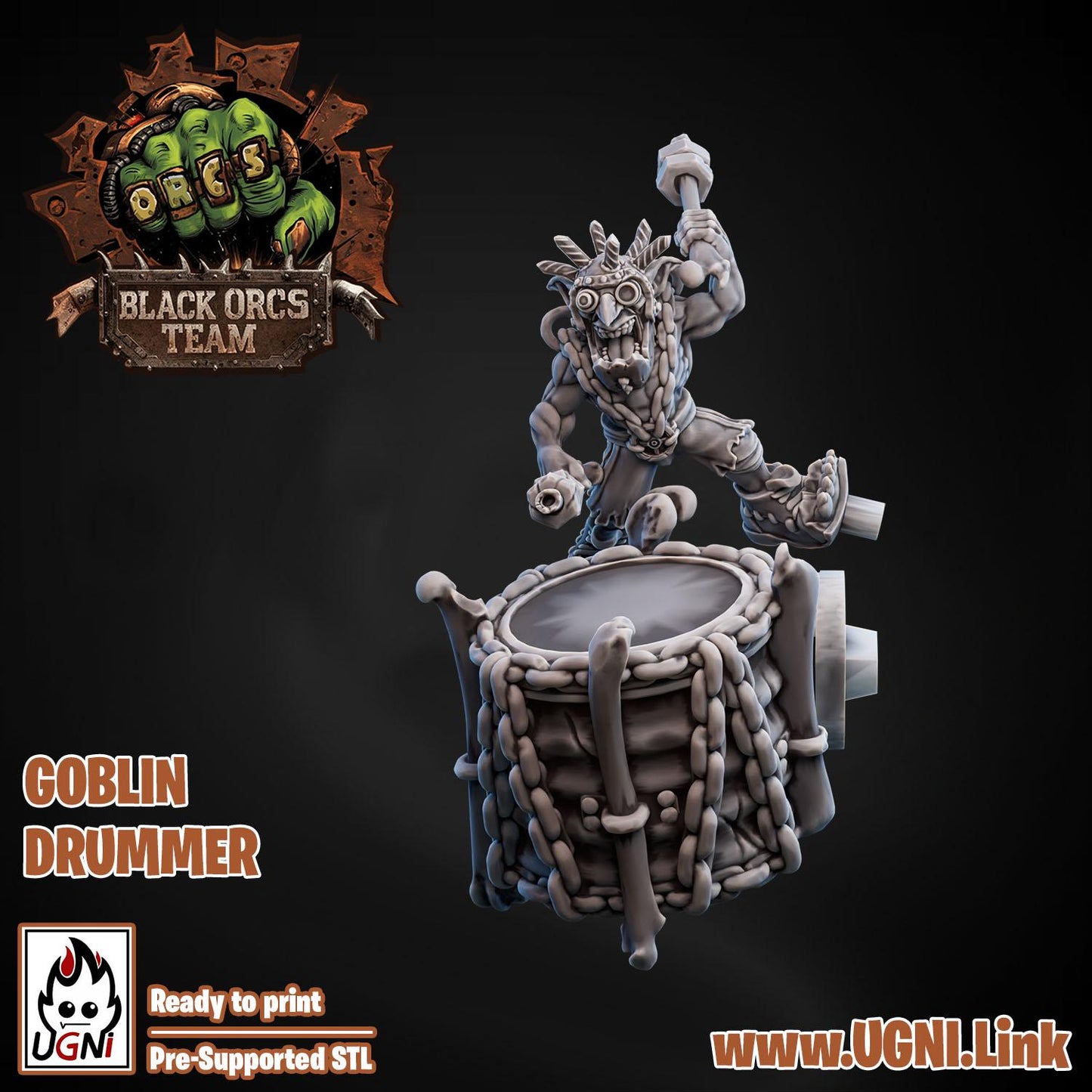 UGNI Black Orc Rock Band