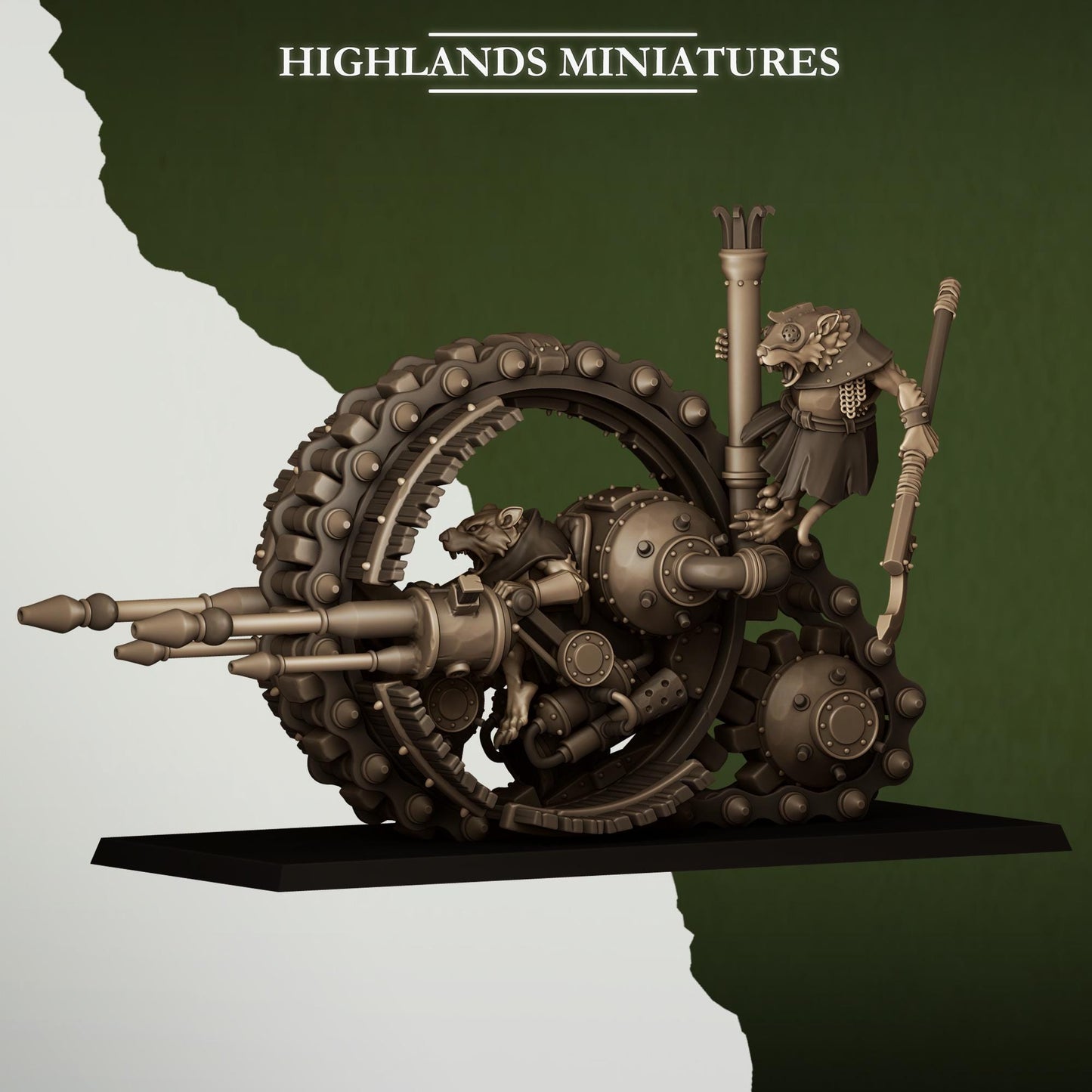 Highlands Miniatures Ungeziefer-Radmaschine